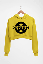Load image into Gallery viewer, X-Men Crop HOODIE FOR WOMEN-Mustard Yellow-Ektarfa.online
