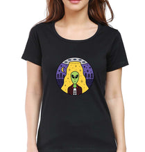 Load image into Gallery viewer, Alien T-Shirt for Women-Black-Ektarfa.online
