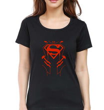 Load image into Gallery viewer, Superman Superhero T-Shirt for Women-Black-Ektarfa.online

