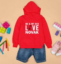 Load image into Gallery viewer, Love Novak Djokovic Tennis Kids Hoodie for Boy/Girl-RED-Ektarfa.online
