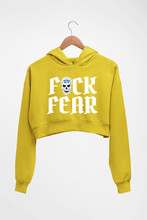Load image into Gallery viewer, Stone Cold Steve Austin (WWE) Crop HOODIE FOR WOMEN-Mustard Yellow-Ektarfa.online
