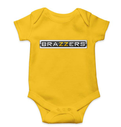 Brazzers Kids Romper For Baby Boy/Girl-Yellow-Ektarfa.online