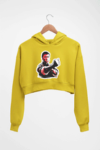 Load image into Gallery viewer, IP Man Crop HOODIE FOR WOMEN-Mustard Yellow-Ektarfa.online
