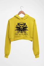 Load image into Gallery viewer, The Witcher Crop HOODIE FOR WOMEN-Mustard Yellow-Ektarfa.online
