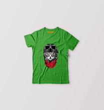Load image into Gallery viewer, Cat Kids T-Shirt for Boy/Girl-Flag Green-Ektarfa.online

