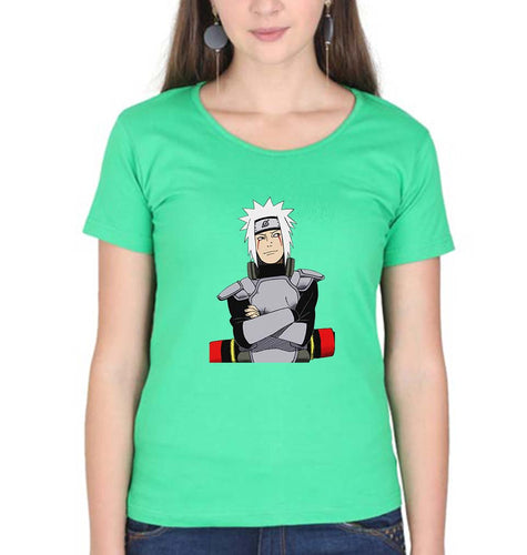 Jiraiya T-Shirt for Women-Flag Green-Ektarfa.online