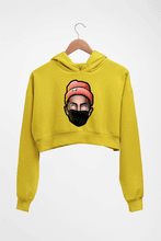 Load image into Gallery viewer, MC Stan Crop HOODIE FOR WOMEN-Mustard Yellow-Ektarfa.online
