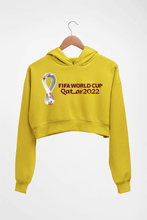 Load image into Gallery viewer, FIFA World Cup Qatar 2022 Crop HOODIE FOR WOMEN-Mustard Yellow-Ektarfa.online
