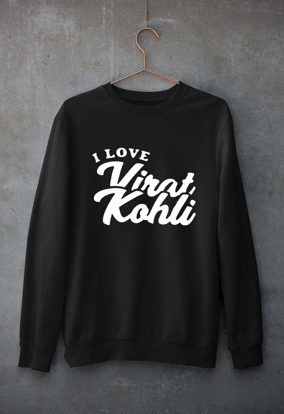 Virat Kohli Unisex Sweatshirt for Men/Women-Black-Ektarfa.online