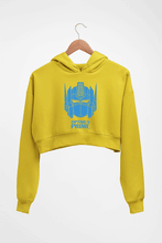 Load image into Gallery viewer, Optimus Prime Crop HOODIE FOR WOMEN-Mustard Yellow-Ektarfa.online
