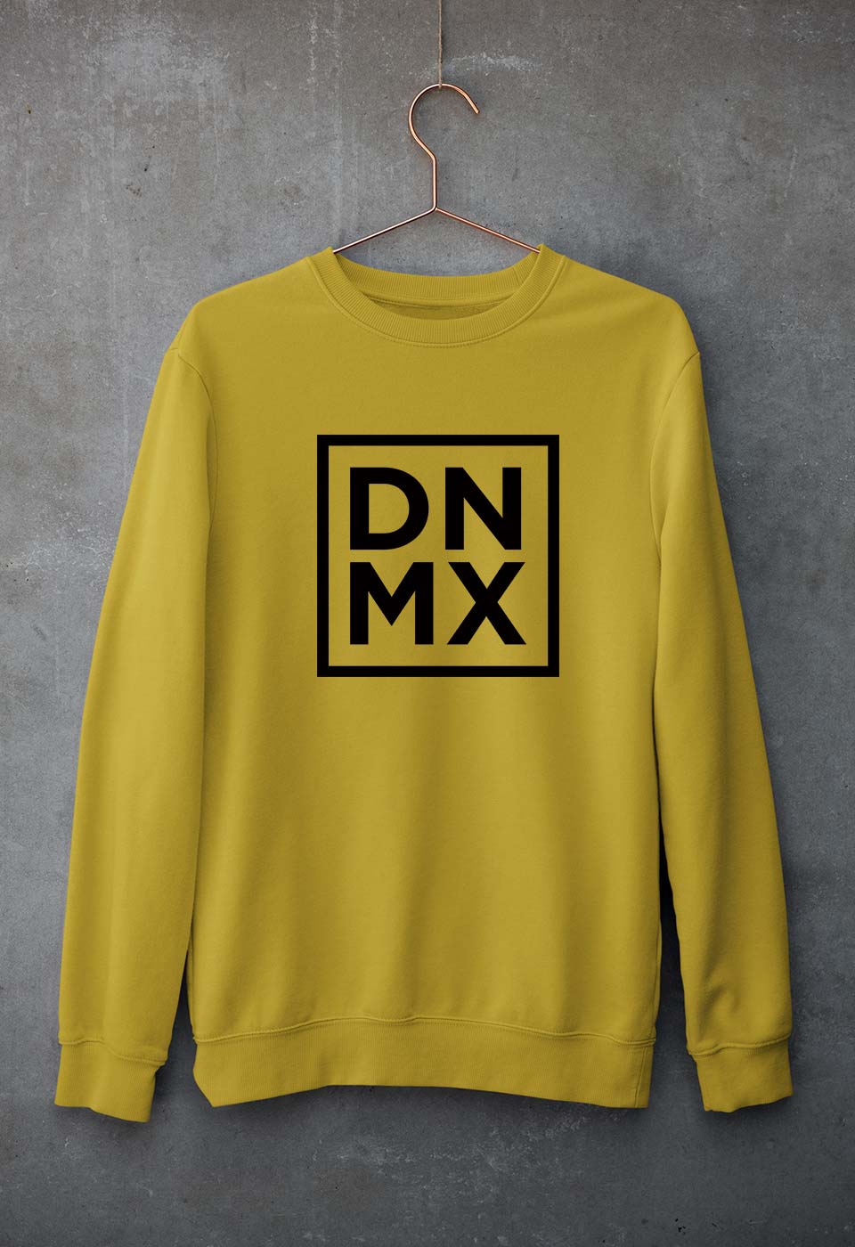 DNMX Unisex Sweatshirt for Men/Women-Mustard Yellow-Ektarfa.online