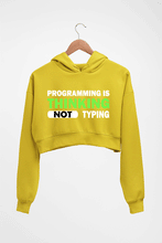 Load image into Gallery viewer, Programmer Crop HOODIE FOR WOMEN-Mustard yellow-Ektarfa.online
