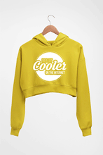 Load image into Gallery viewer, Internet Crop HOODIE FOR WOMEN-Mustard Yellow-Ektarfa.online
