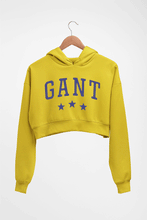Load image into Gallery viewer, Varsity Gant Crop HOODIE FOR WOMEN-Mustard Yellow-Ektarfa.online
