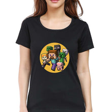 Load image into Gallery viewer, Minecraft T-Shirt for Women-Black-Ektarfa.online
