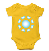 Load image into Gallery viewer, ARC REACTOR Iron Man Superhero Kids Romper For Baby Boy/Girl-0-5 Months(18 Inches)-Yellow-Ektarfa.online
