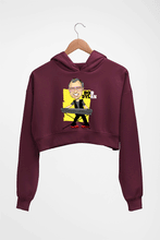 Load image into Gallery viewer, Bob Dylan Crop HOODIE FOR WOMEN-Maroon-Ektarfa.online
