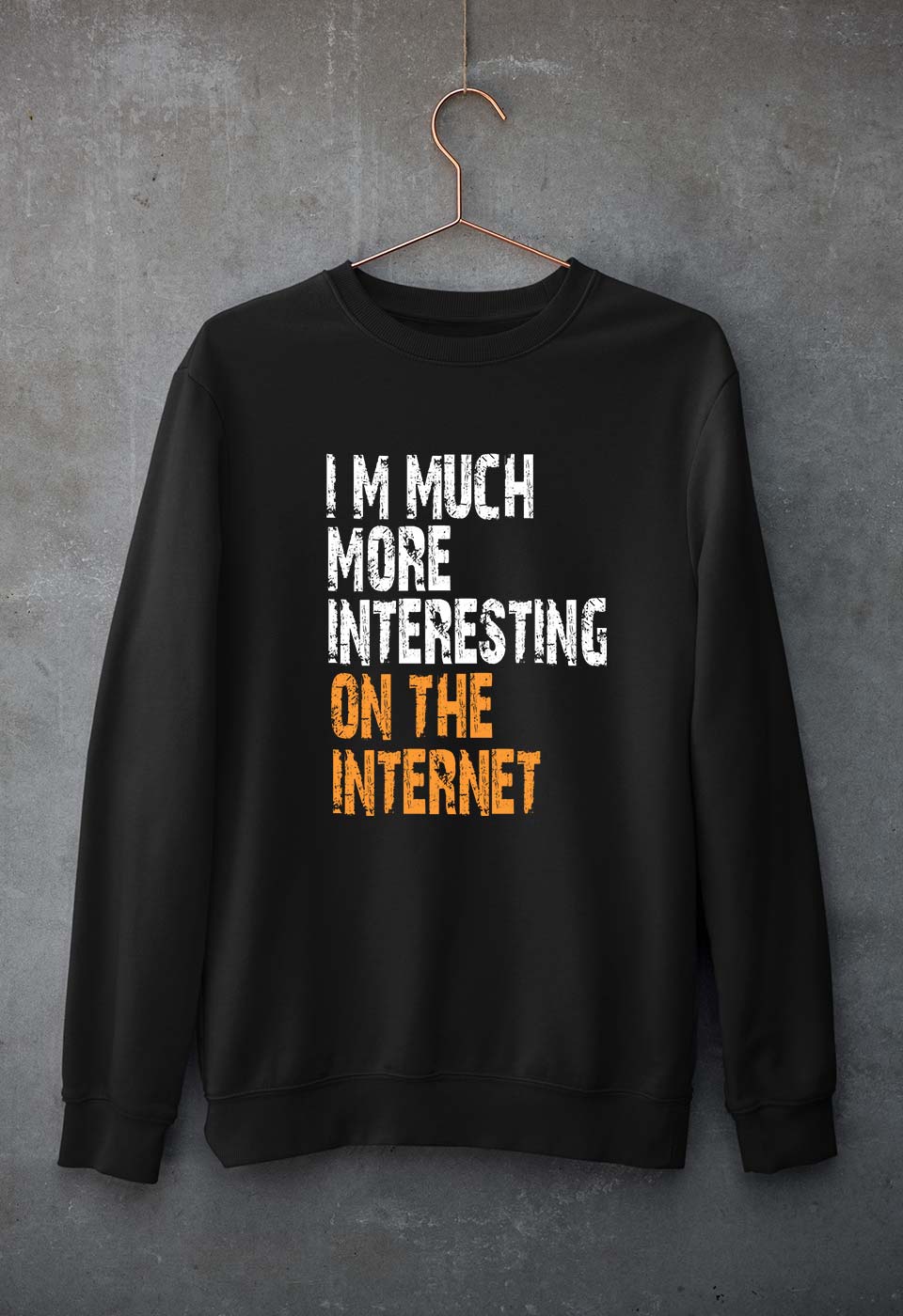 Internet Funny Unisex Sweatshirt for Men/Women-Black-Ektarfa.online