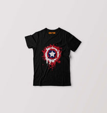 Load image into Gallery viewer, Captain America Shield Kids T-Shirt for Boy/Girl-Black-Ektarfa.online
