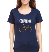 Load image into Gallery viewer, Cycling Companion T-Shirt for Women-Navy Blue-Ektarfa.online
