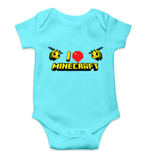 Load image into Gallery viewer, Love Minecraft Kids Romper For Baby Boy/Girl-0-5 Months(18 Inches)-Sky Blue-Ektarfa.online
