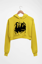 Load image into Gallery viewer, Coldplay Crop HOODIE FOR WOMEN-Mustard Yellow-Ektarfa.online
