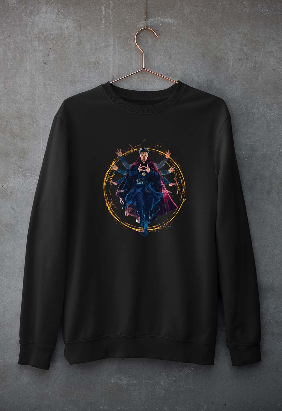 Doctor Strange Superhero Unisex Sweatshirt for Men/Women-Black-Ektarfa.online