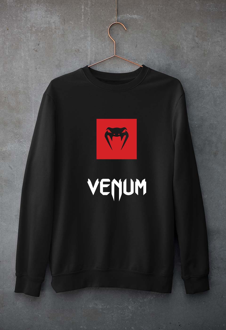 UFC Venum Unisex Sweatshirt for Men/Women-Black-Ektarfa.online