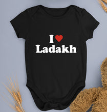 Load image into Gallery viewer, I Love Ladakh Kids Romper For Baby Boy/Girl-0-5 Months(18 Inches)-Black-Ektarfa.online
