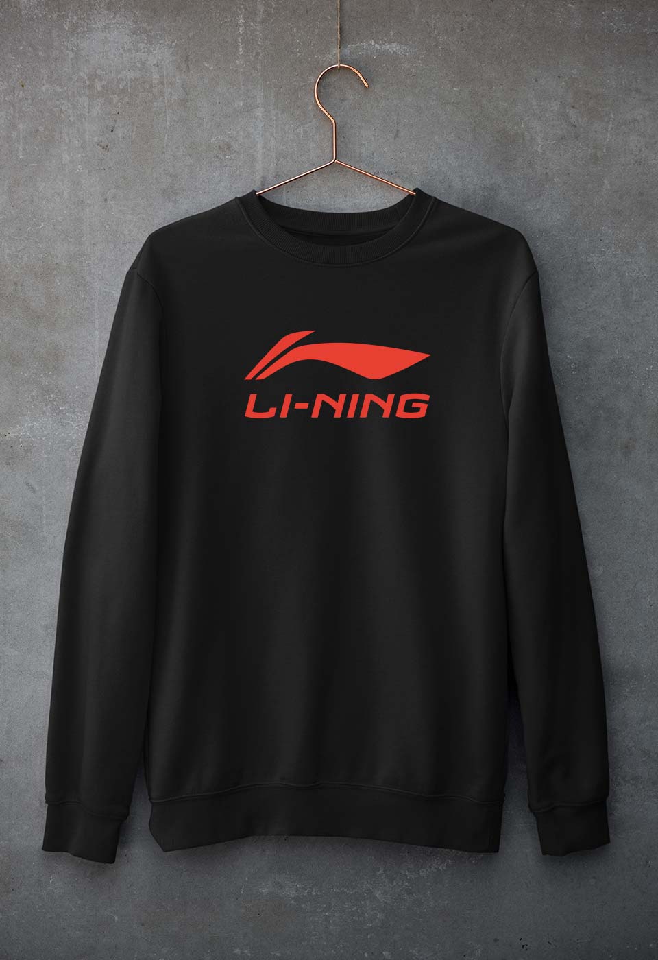 Li-Ning Unisex Sweatshirt for Men/Women-Black-Ektarfa.online