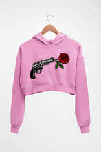Load image into Gallery viewer, Guns N&#39; Roses Crop HOODIE FOR WOMEN-Light Baby Pink-Ektarfa.online

