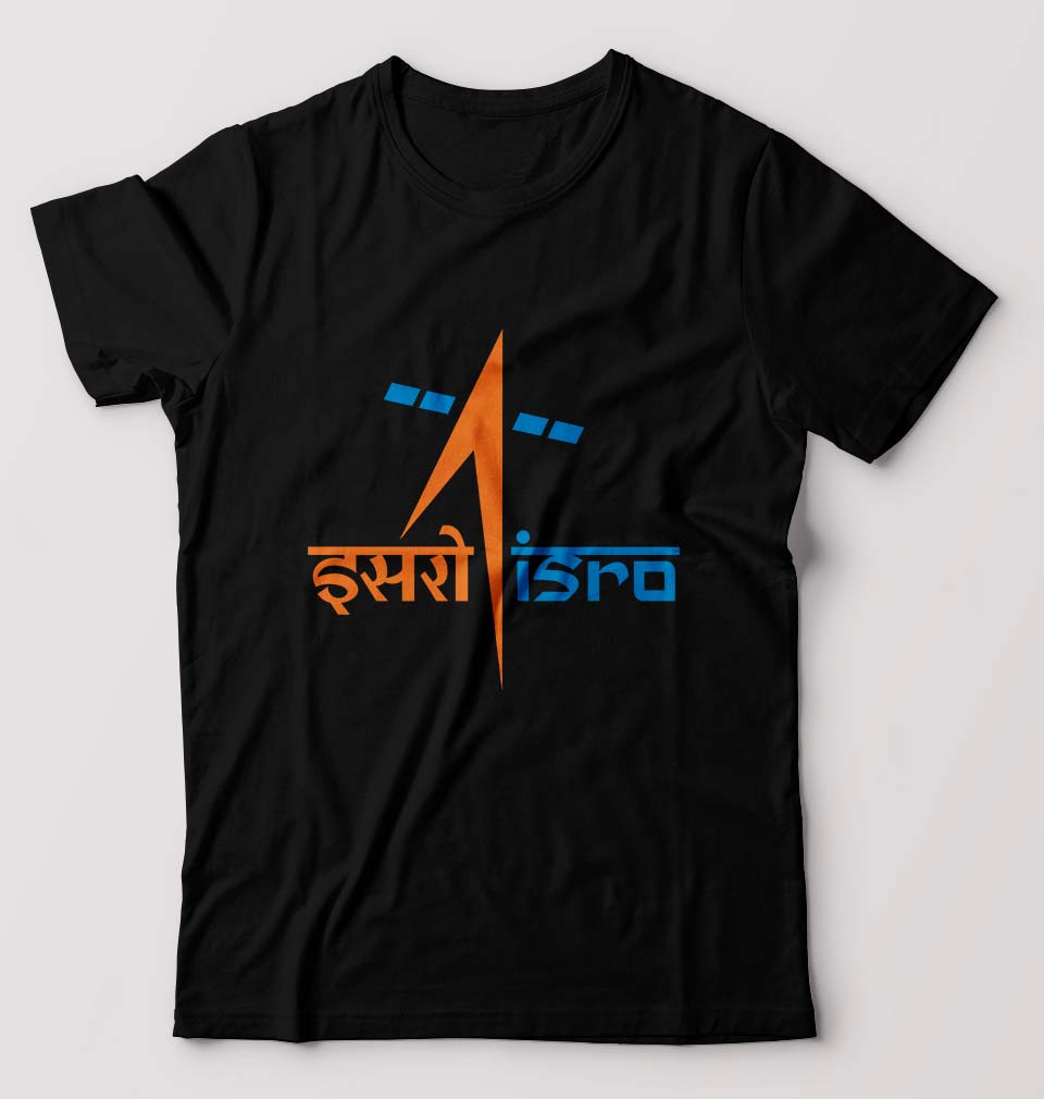 Isro T-Shirt for Men-Black-Ektarfa.online