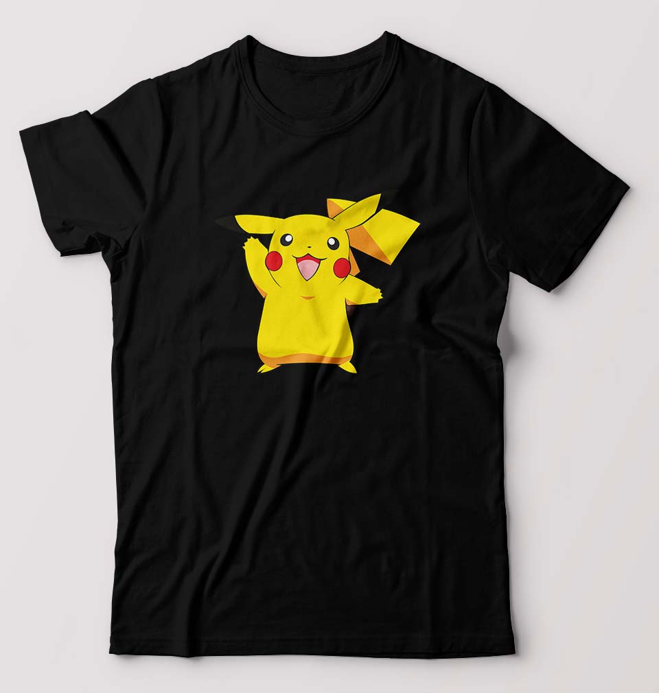 Pikachu T-Shirt for Men-Black-Ektarfa.online