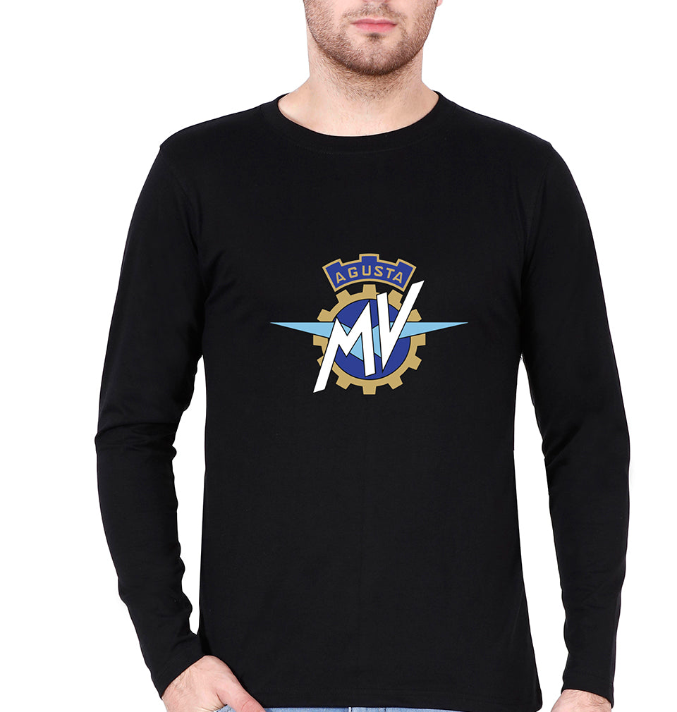 MV Agusta Full Sleeves T-Shirt for Men-Black-Ektarfa.online