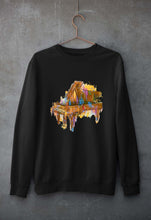 Load image into Gallery viewer, Piano Unisex Sweatshirt for Men/Women-black-Ektarfa.online
