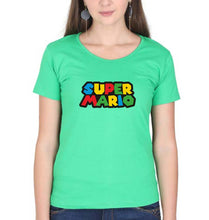 Load image into Gallery viewer, Super Mario T-Shirt for Women-Flag Green-Ektarfa.online
