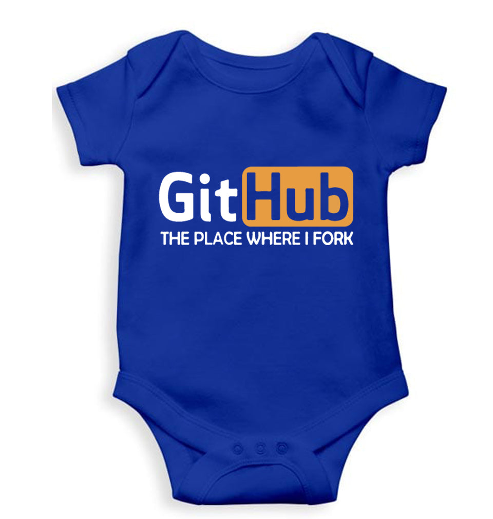 GitHub Kids Romper For Baby Boy/Girl-Royal Blue-Ektarfa.online