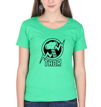 Load image into Gallery viewer, Thor Superheor T-Shirt for Women-Flag Green-Ektarfa.online
