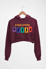 Load image into Gallery viewer, Table Tennis (TT) Evolution Crop HOODIE FOR WOMEN-Maroon-Ektarfa.online
