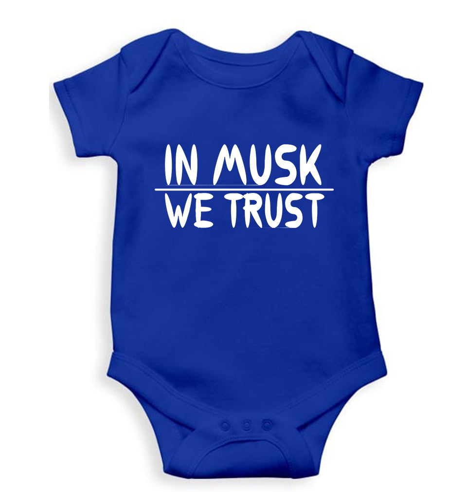Elon Musk Kids Romper For Baby Boy/Girl-Royal Blue-Ektarfa.online