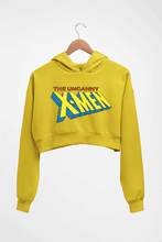 Load image into Gallery viewer, X-Men Crop HOODIE FOR WOMEN-Mustard Yellow-Ektarfa.online
