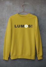 Load image into Gallery viewer, Harry Potter Lumos Unisex Sweatshirt for Men/Women-Mustard Yellow-Ektarfa.online
