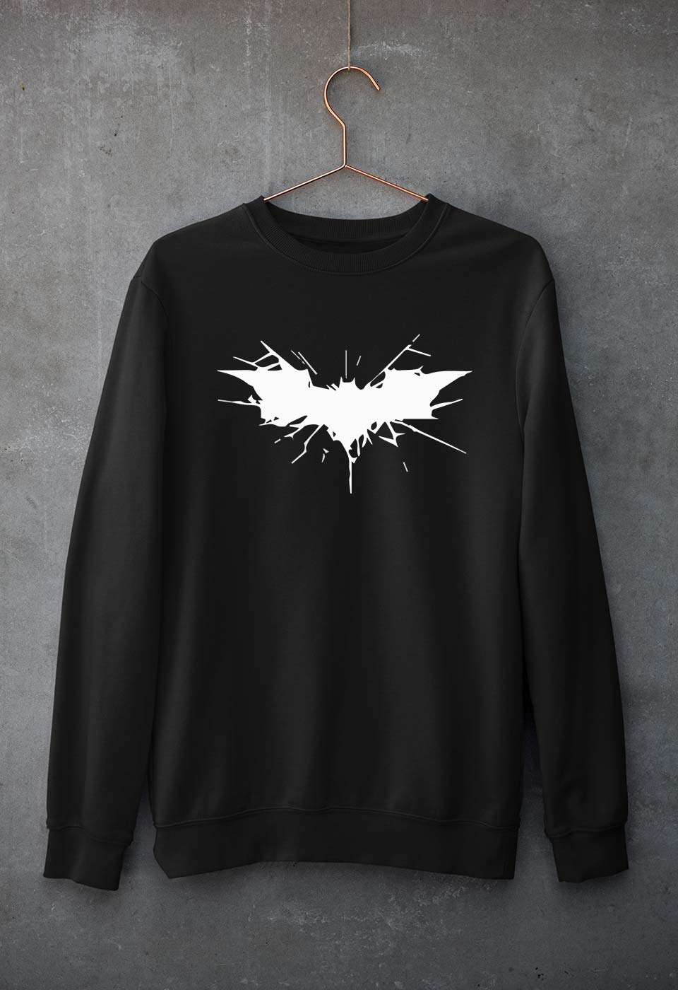 Batman Superhero Unisex Sweatshirt for Men/Women-Black-Ektarfa.online