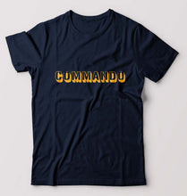 Load image into Gallery viewer, Commando T-Shirt for Men-Navy Blue-Ektarfa.online
