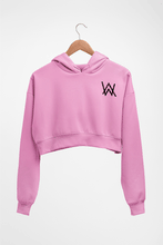 Load image into Gallery viewer, Alan Walker Logo Crop HOODIE FOR WOMEN-Light Baby Pink-Ektarfa.online
