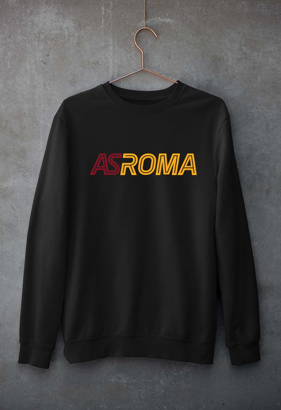 A.S. Roma Unisex Sweatshirt for Men/Women-Black-Ektarfa.online