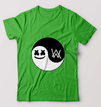 Load image into Gallery viewer, alan walker marshmello T-Shirt for Men-flag green-Ektarfa.online
