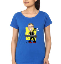 Load image into Gallery viewer, Bob Dylan T-Shirt for Women-Royal Blue-Ektarfa.online
