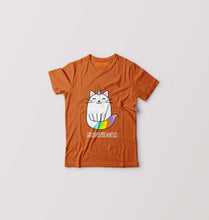 Load image into Gallery viewer, MEOWNICORN Kids T-Shirt for Boy/Girl-Orange-Ektarfa.online
