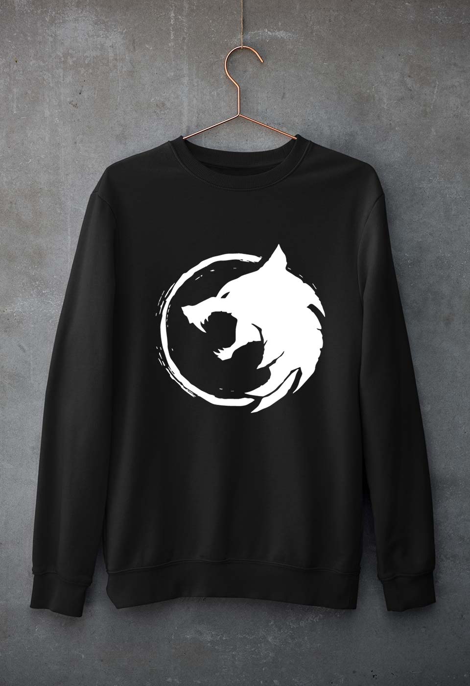 The Witcher Unisex Sweatshirt for Men/Women-Black-Ektarfa.online